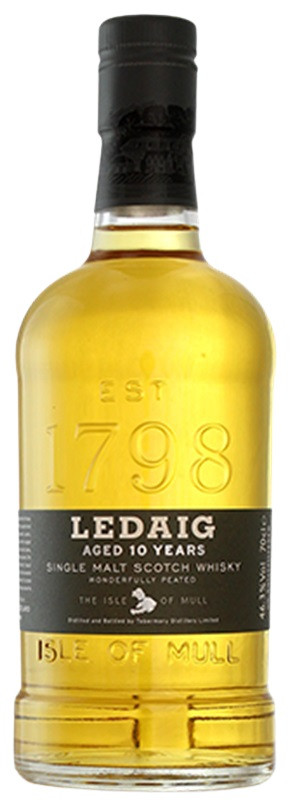 LEDAIG 10 ANS SINGLE MALT WHISKY ILE DE MULL 70CL 46.3°