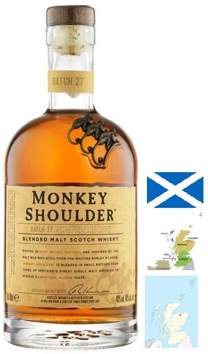 MONKEY SHOULDER SMOKEY WHISKY SPEYSIDE 70 CL 40°