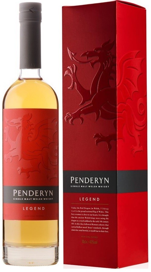 PENDERYN LEGEND SINGLE MALT PAYS DE GALLES 70 CL 41°