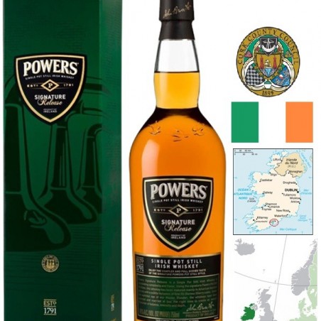 POWERS SIGNATURE RELEASE WHISKEY IRLANDE 70 CL 46°