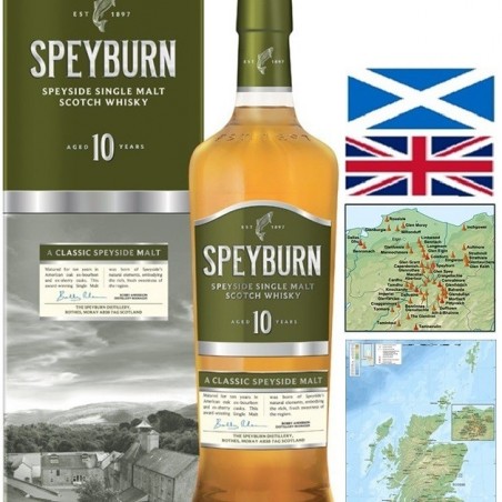 SPEYBURN 10 ANS SINGLE MALT WHISKY SPEYSIDE  70 CL 46°