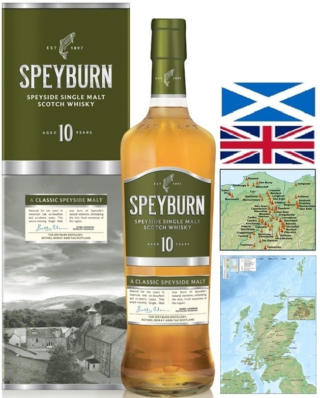 SPEYBURN 10 ANS SINGLE MALT WHISKY SPEYSIDE  70 CL 46°