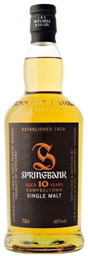 SPRINGBANK 10 ANS SINGLE MALT WHISKY CAMPBELTOWN 70 CL 46°