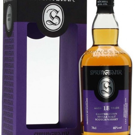 SPRINGBANK 18 ANS SINGLE MALT WHISKY CAMPBELTOWN 70 CL 46°