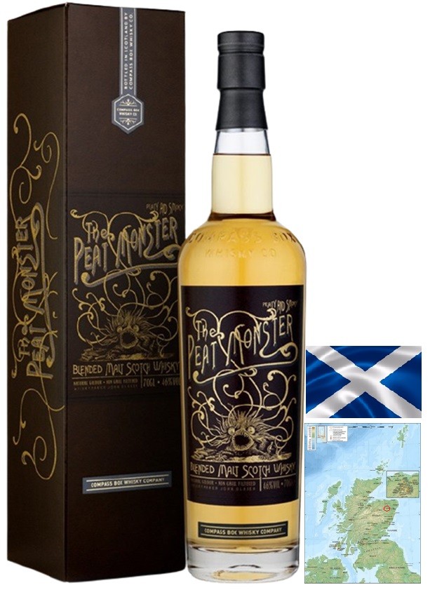 THE PEAT MONSTER BLENDED MALT WHISKY ECOSSE   70 CL 46°