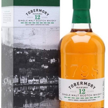 TOBERMORY 12 ANS SINGLE MALT WHISKY ÎLE DE MULL 70 CL 46.3°