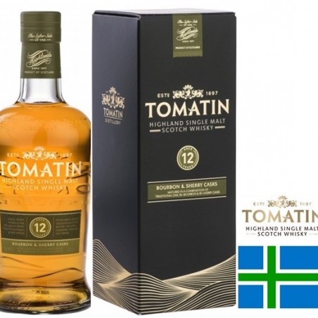 TOMATIN 12 ANS HIGHLAND SINGLE MALT WHISKY  70 CL  43°