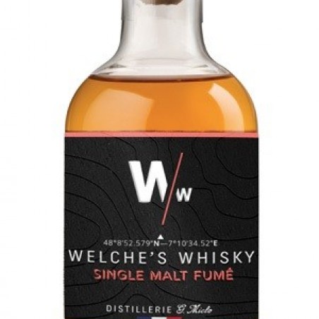 WELCHE'S WHISKY SINGLE MALT FUMÉ-FINE TOURBE 20CL 43°