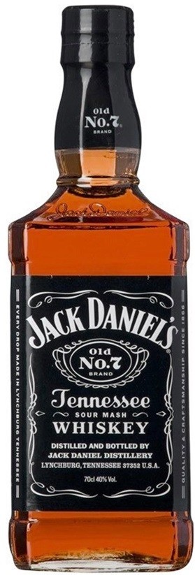 JACK DANIEL'S OLD N°7 TENNESSEE WHISKEY 70CL 40°