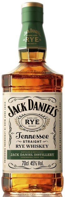 JACK DANIEL'S RYE WHISKEY TENNESSEE 70 CL 45°