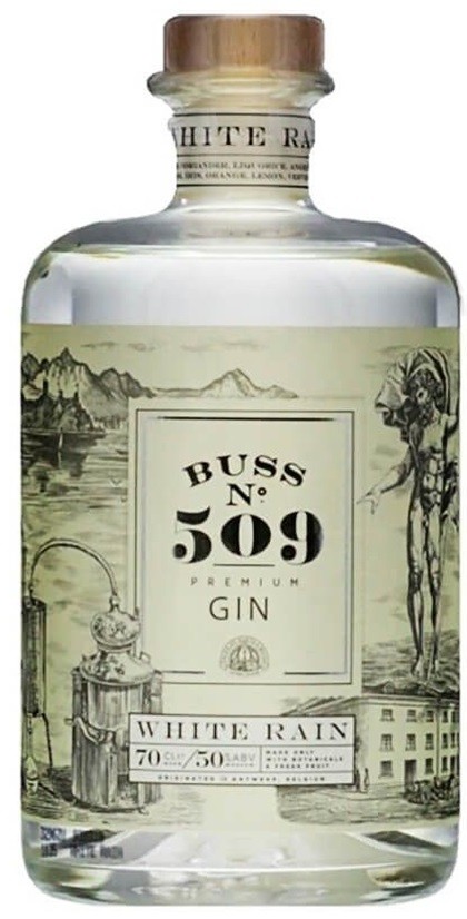 BUSS N°509 WHITE RAIN GIN BELGIQUE 70 CL 50°