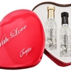 CHOPIN HEART GIFT PACK VODKA POLOGNE 15  CL 40°