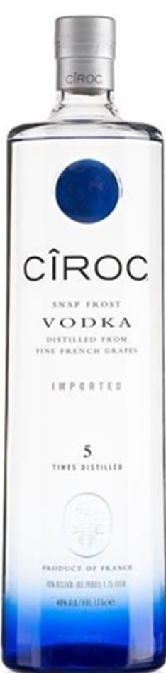 CIROC IGNITE VODKA FRANCE 175CL 40°