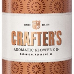CRAFTER'S RECETTE N°38 AROMATIC FLOWER "DORÉ" GIN 70 CL 43°