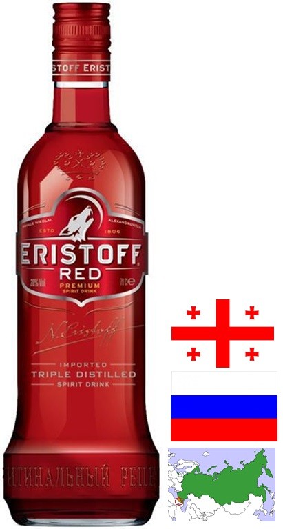 ERISTOFF RED VODKA GÉORGIE 70CL 20°