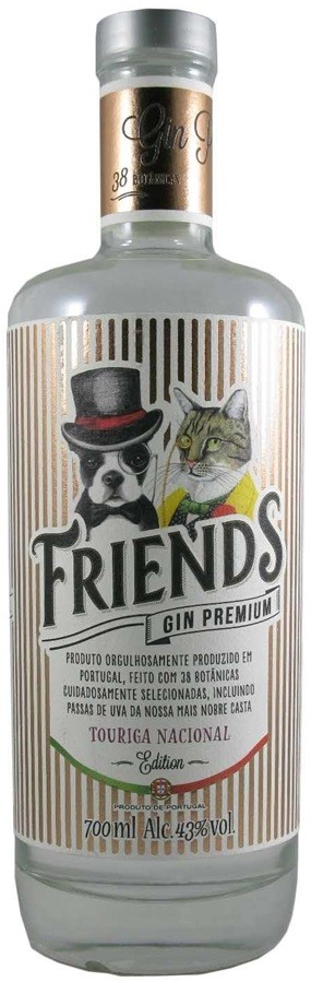 FRIENDS TOURIGA NACIONAL GIN PORTUGAL 70 CL 43°