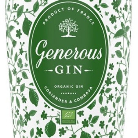 GENEROUS ORGANIC BIO GIN FRANCE 70 CL 44°