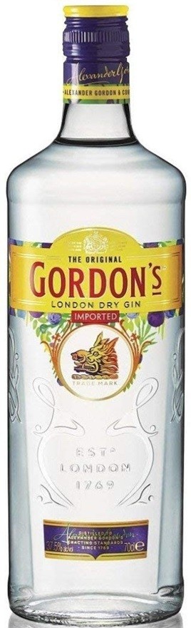 GORDON'S DRY GIN ANGLETERRE 70 CL  37.50