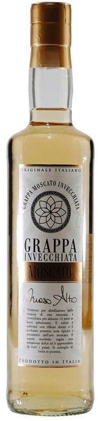 GRAPPA DI MOSCATO INVECCHIATA MASO ALTO ITALIE  50 CL 40°