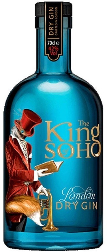 KING OF SOHO LONDON DRY GIN ANGLETERRE 70CL  42°