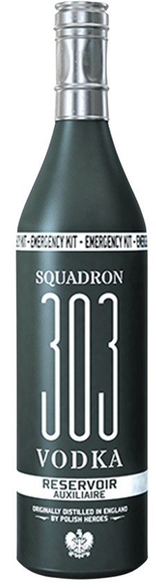 SQUADRON 303 VODKA RÉSERVOIR AUXILIAIRE ANGLETERRE  70CL 40°