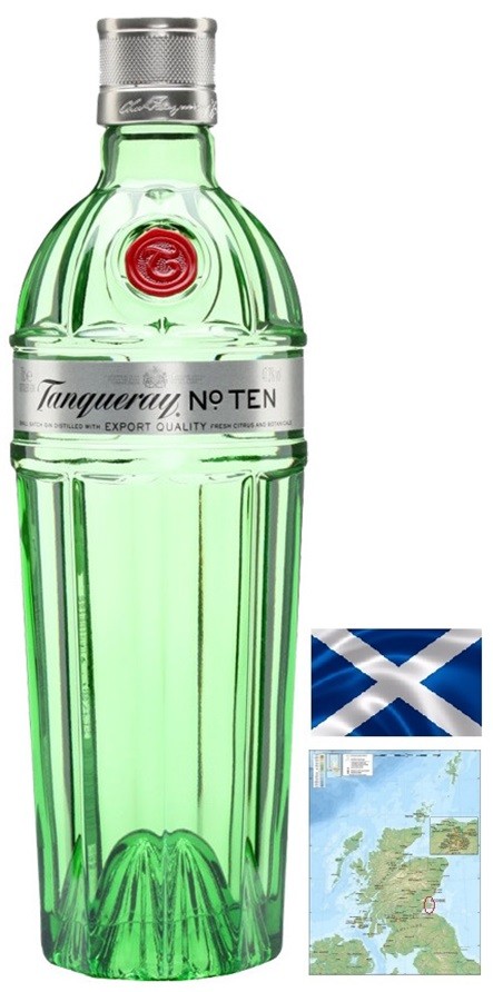 TANQUERAY TEN GIN ECOSSE  70CL 47.30°