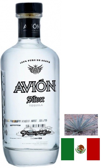 AVION SILVER TEQUILA  MEXIQUE 70 CL  40°