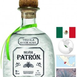 PATRON SILVER TEQUILA  MEXIQUE   70 CL  40°