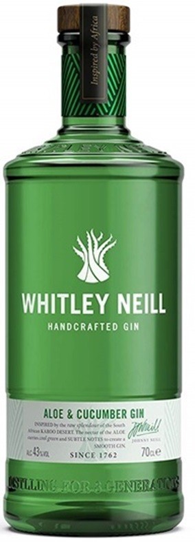 WHITLEY NEILL ALOE & CUCUMBER GIN ANGLETERRE  70 CL 43°