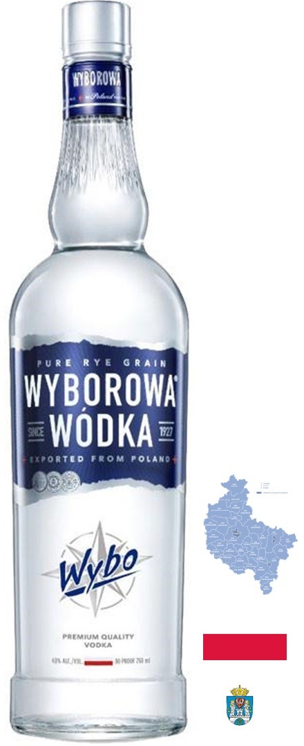 WYBOROWA MAGNUM VODKA POLOGNE 200 CL 40°