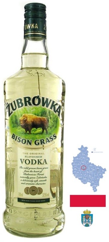 ZUBROWKA BISON VODKA POLOGNE  70CL 37.5°