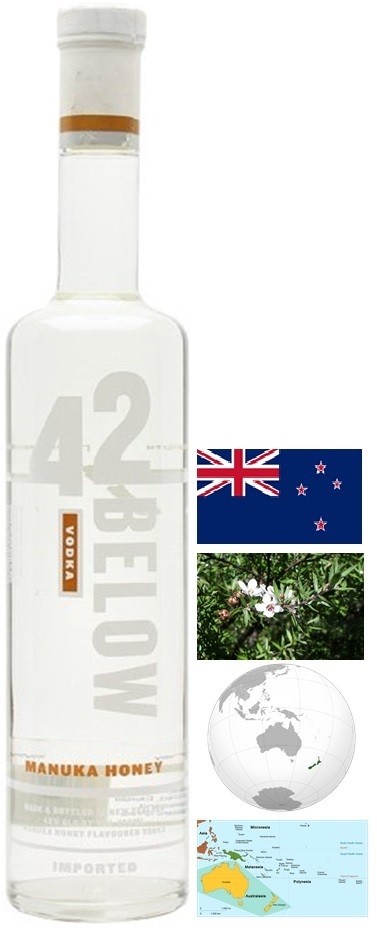 42 BELOW HONEY VODKA NOUVELLE-ZÉLANDE 70CL 42°