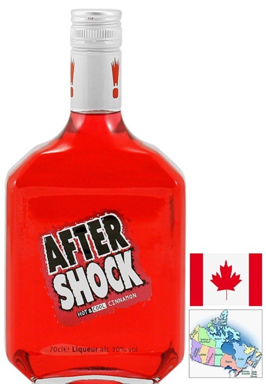 AFTERSCHOCK RED LIQUEUR CANADA 70 CL 30°