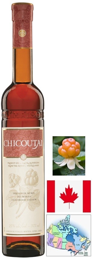 CHICOUTAI LIQUEUR MÛRES DES MARAIS CANADA 37.5CL 25°