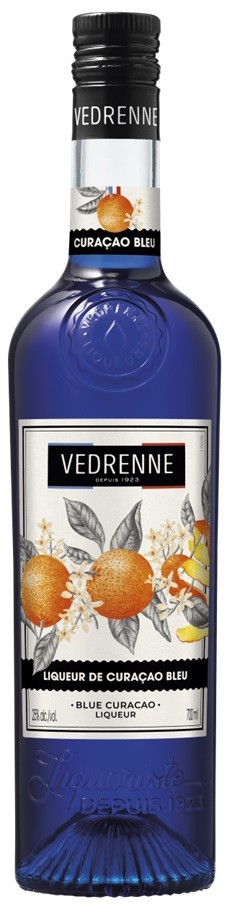 CURACAO BLEU VEDRENNE LIQUEUR    70 CL 25°