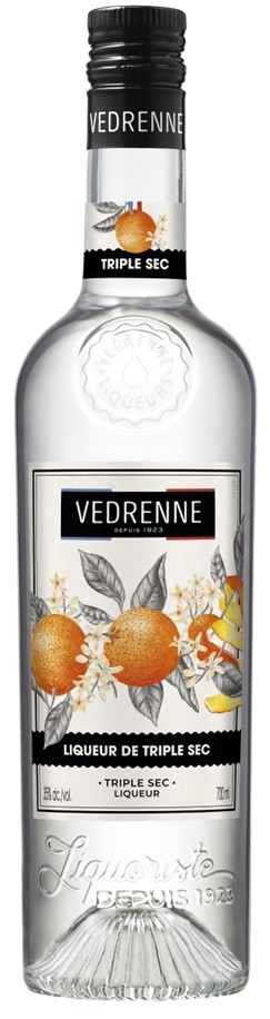 CURACAO TRIPLE SEC VEDRENNE LIQUEUR 70CL 35°C