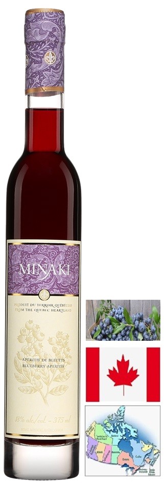 MINAKI LIQUEUR DE BLEUET CANADA 38 CL 18°