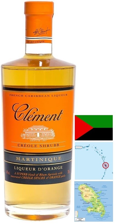 SHRUBB CLÉMENT LIQUEUR CRÉOLE MARTINIQUE 70 CL  40°