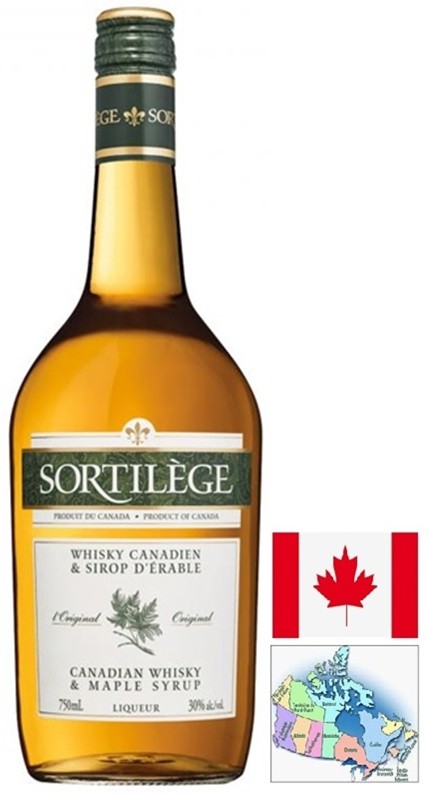 SORTILEGE LIQUEUR WHISKY-ERABLE CANADA 70 CL   30°