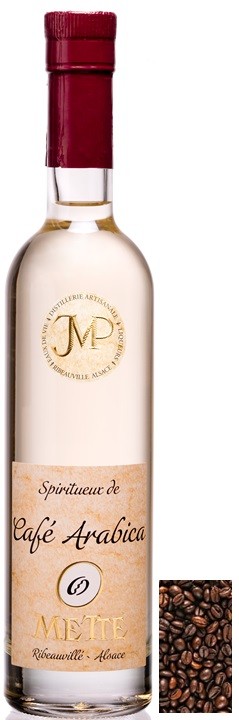 CAFE ARABICA  METTE EAU DE VIE ALSACE  35 CL 45°