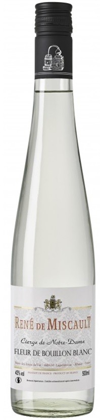 FLEUR BOUILLON BLANC  DE MISCAULT EAU DE VIE ALSACE 50CL 43°