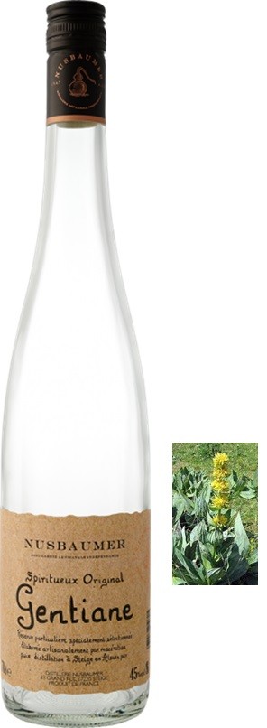 GENTIANE NUSBAUMER EAU DE VIE ALSACE 70 CL 45°