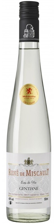 GENTIANE 50 CL DE MISCAULT EAU DE VIE ALSACE  43°