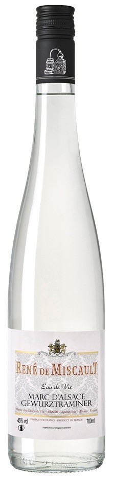 MARC DE GEWURZTRAMINER DE MISCAULT EAU DE VIE 70CL 45°