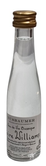 POIRE WILLIAMS NUSBAUMER  MIGNONETTE EAU DE VIE 3CL 43°