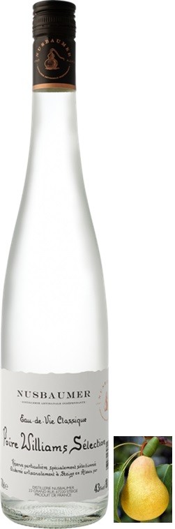 POIRE WILLIAMS SELECTION NUSBAUMER EAU DE VIE 70 CL 43°