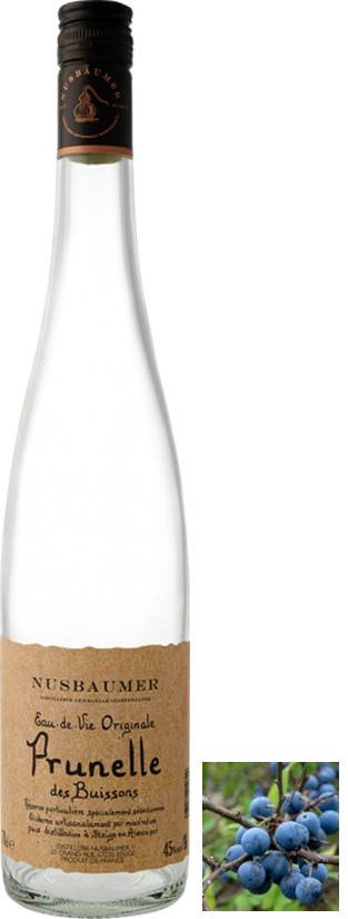 PRUNELLE DES BUISSONS NUSBAUMER EAU DE VIE 70 CL 45°