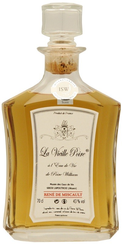 VIEILLE POIRE WILLIAM ATHENA DE MISCAULT  EAU DE VIE 70CL43°