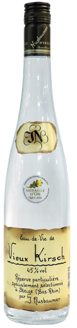 VIEUX KIRSCH NUSBAUMER EAU DE VIE ALSACE 150 CL 45°