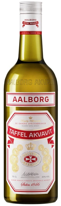 AKVAVIT AALBORG TAFFEL EAU DE VIE DANEMARK   70 CL 45°